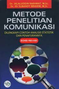 Image of Metode penelitian komunikasi